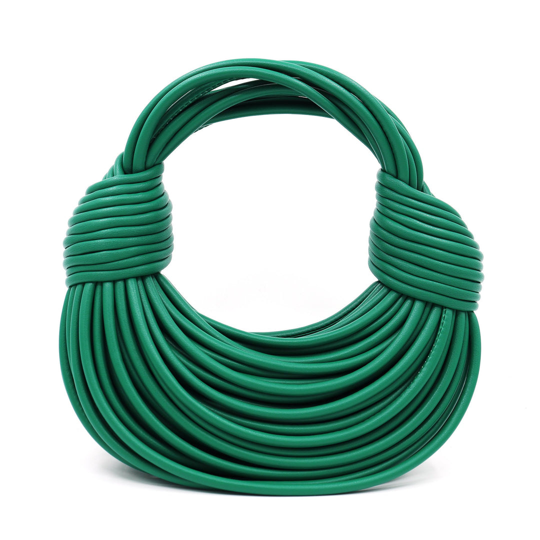 Levoire | Sac À Main En Toile Uni Tissé À La Main Pour Femmes Vert foncé