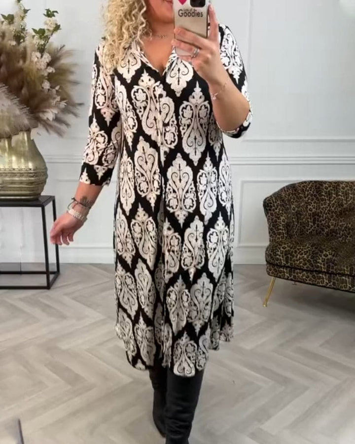 Levoire | Robe Élégante Avec Des Fentes Latérales Chic