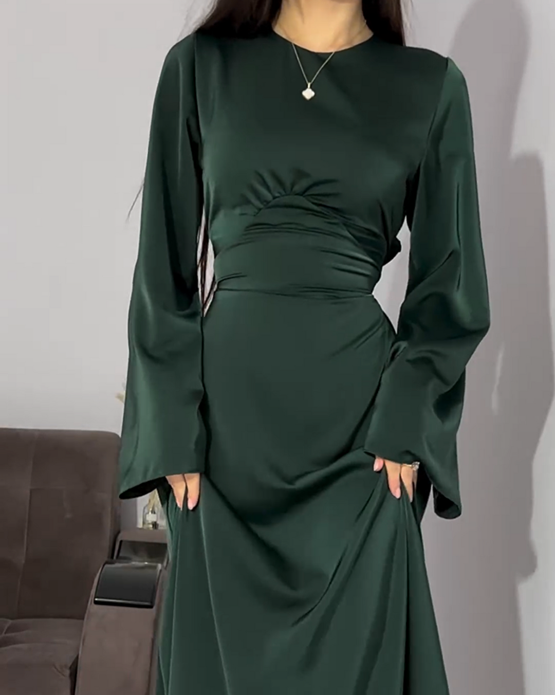 Levoire | Robe de soirée élégante avec corset Vert