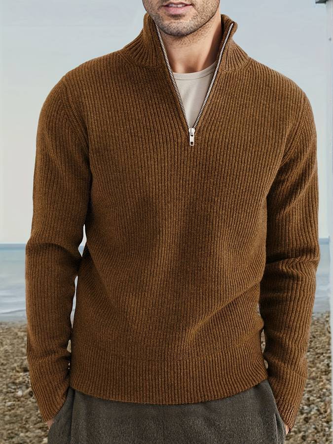 Levoire | Pull Zippé Avec Col Montant Et Style