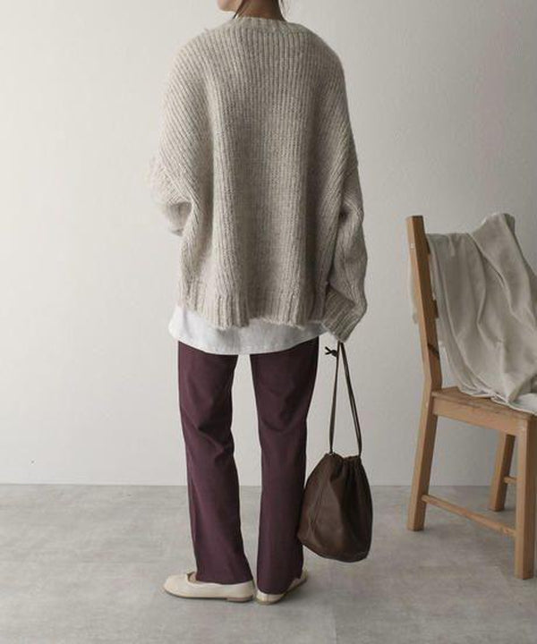 Levoire | Bergroer Pull En Maille Avec Poche