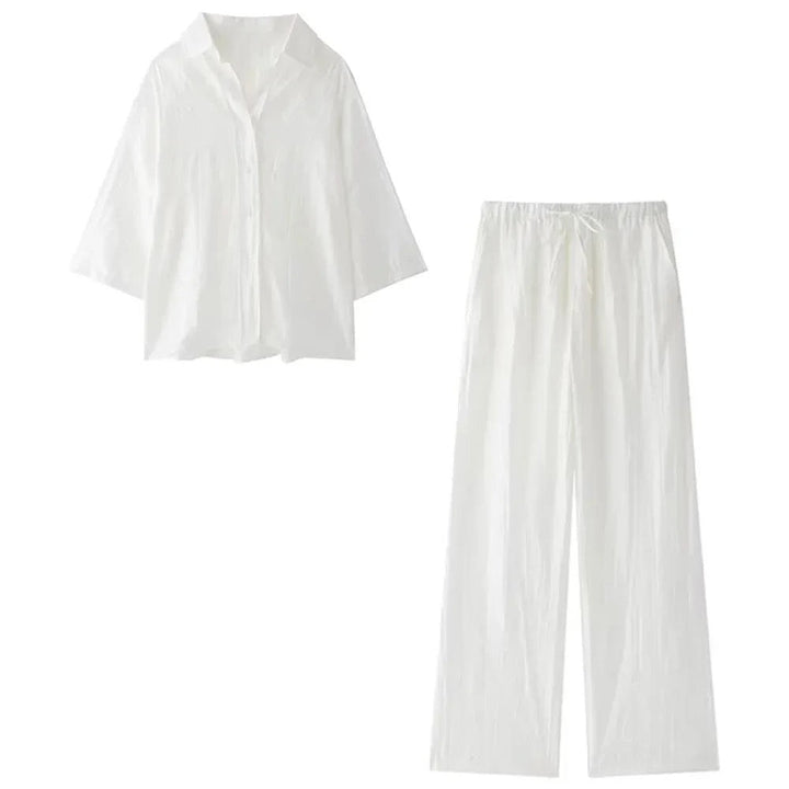 Levoire | Costume Décontracté Crème blanc