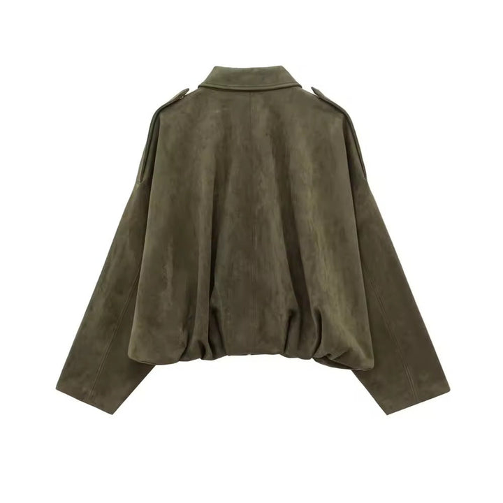 Levoire | Grande Taille Veste Bomber En Daim
