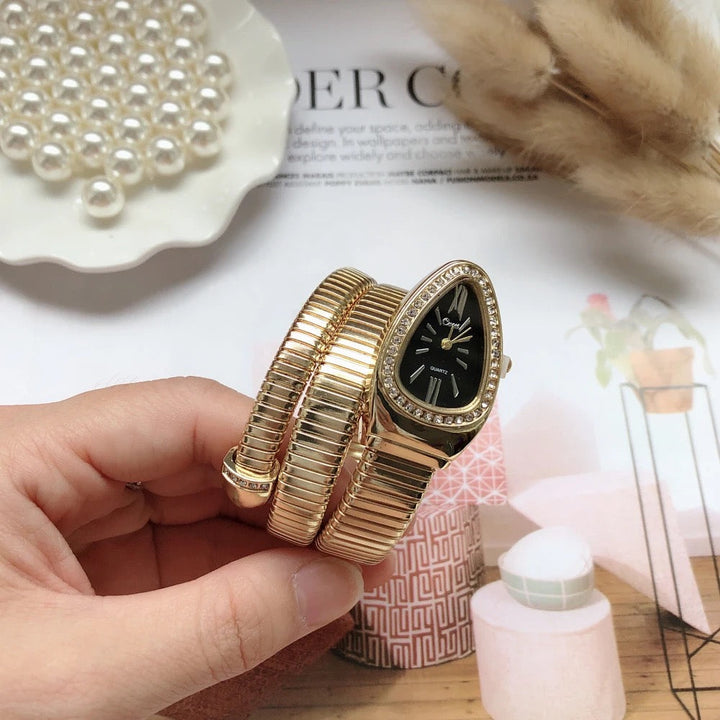 Levoire | Montre Bracelet Enroulée En Or Luxueux Or noir