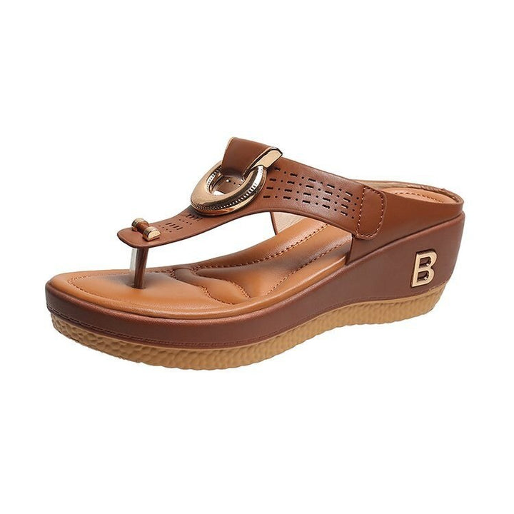 Levoire | Sandales Confortables Pour Femmes Braun