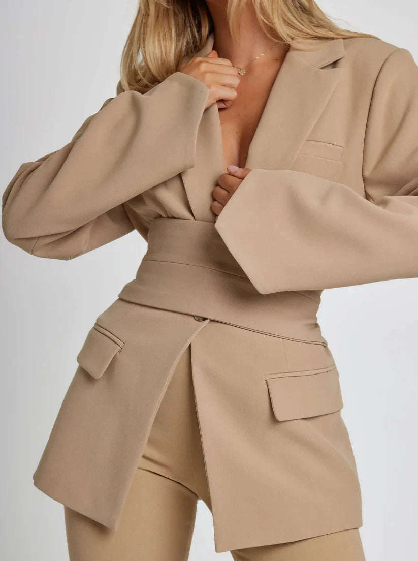 Levoire | Blazer Élégant Khaki