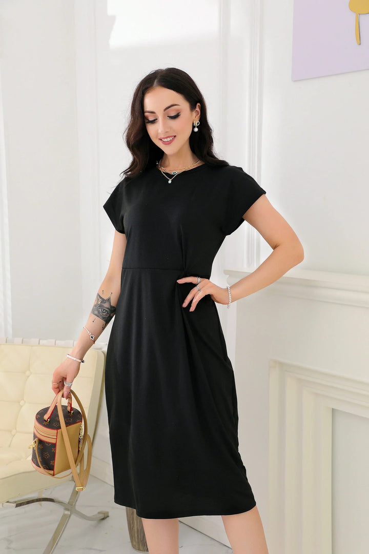 Levoire | Ancienne Robe À Longueur De Genou Avec Col Rond 2XL