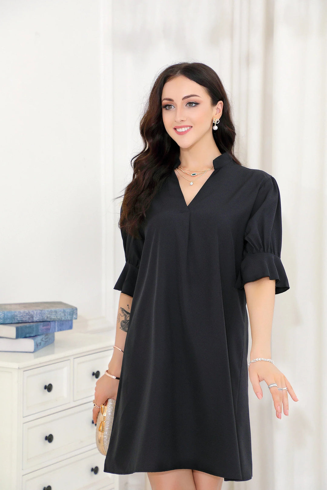Levoire | Belle Robe Mi-longue Décolletée en V 2XL