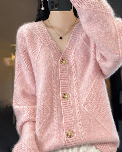 Levoire | Gilet Chaud Avec Motif En Losange Géométrique Pour Femmes