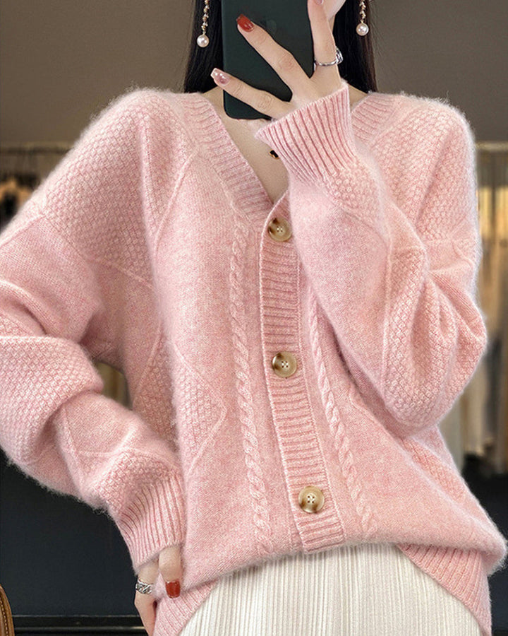 Levoire | Gilet Chaud Avec Motif En Losange Géométrique Pour Femmes