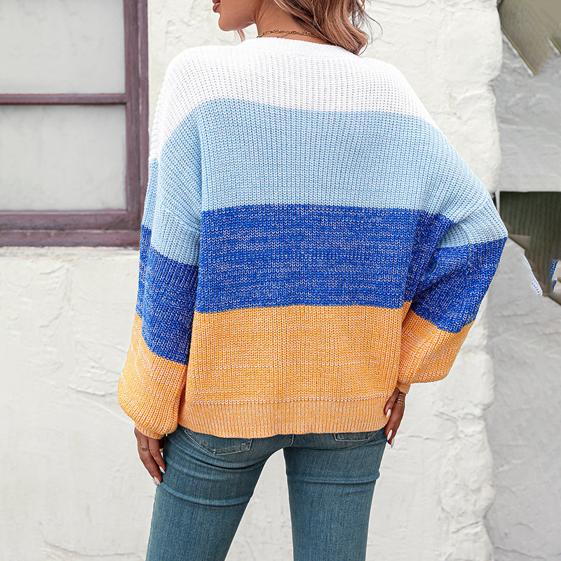Levoire | En Tricot Décontracté À Blocs De Couleurs