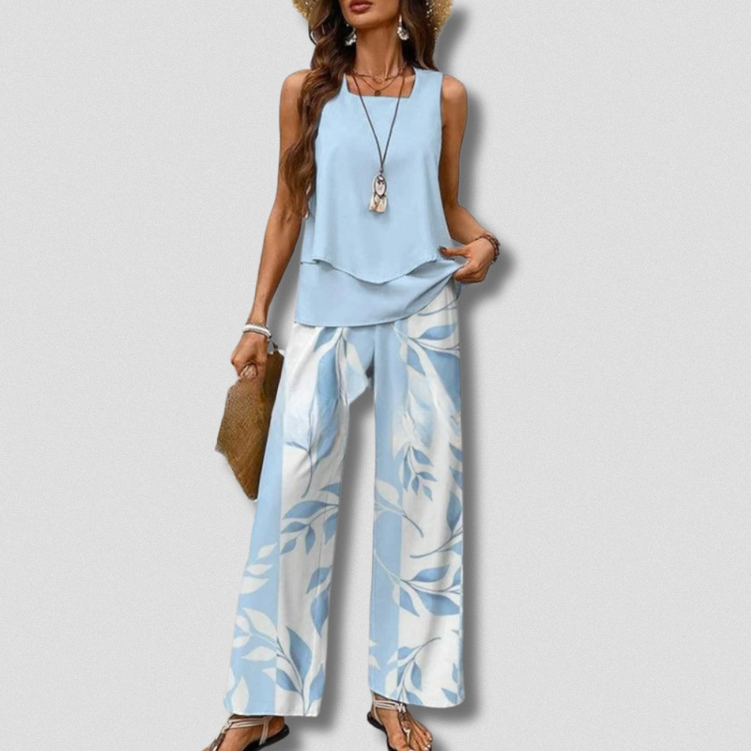 Levoire | Ensemble Boho-Chic Estival Bleu