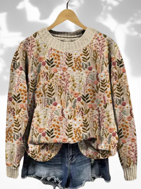 Levoire | Confortable Pull À Fleurs