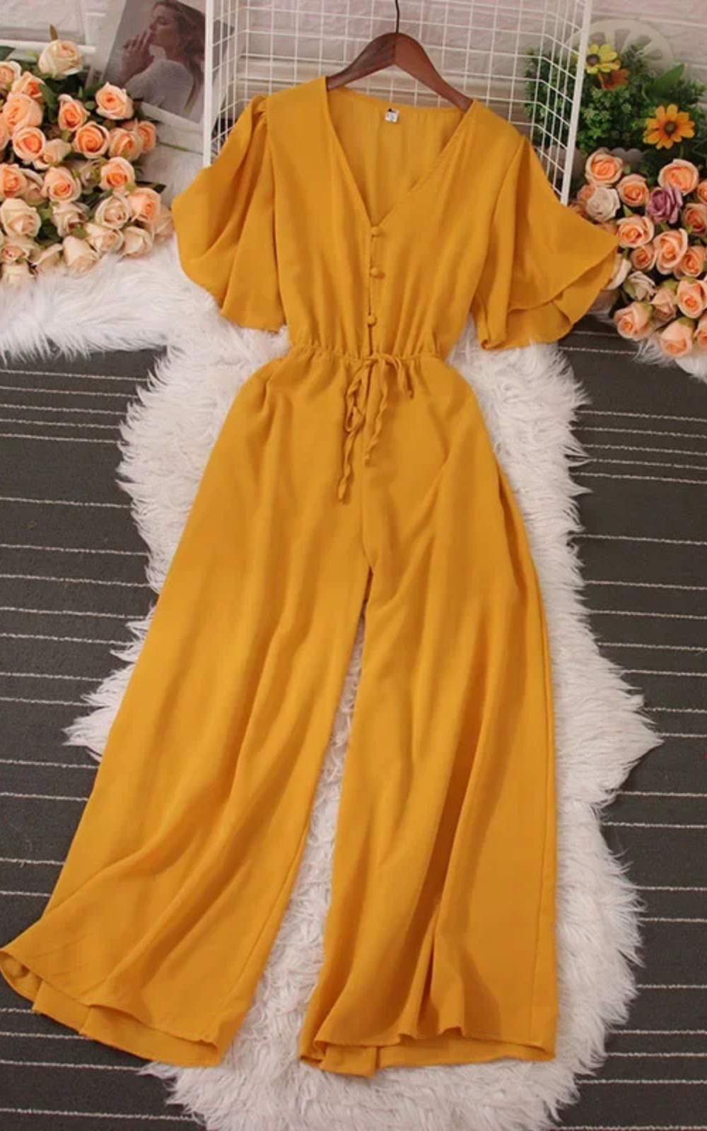 Levoire | Long Fluid Elegance And Summer Comfort Jaune Une taille