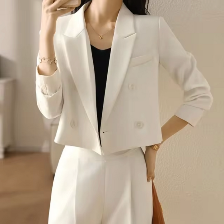 Levoire | Manteau Court Élégant Beige