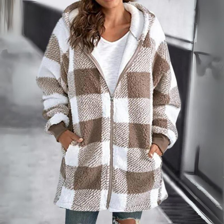 Levoire | Veste D'hiver Surdimensionnée Pour Femmes | Capuche Kaki