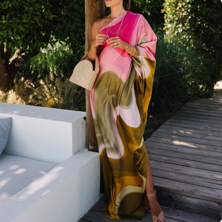 Levoire | Robe Lâche Sexy À Col Asymétrique Pour Femmes