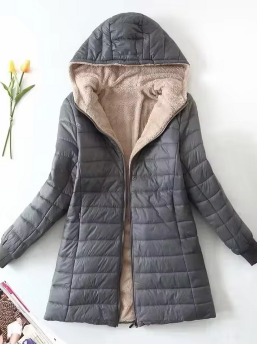 Levoire | Veste Pour Femme Avec Capuche Pour Un Usage Quotidien Gris