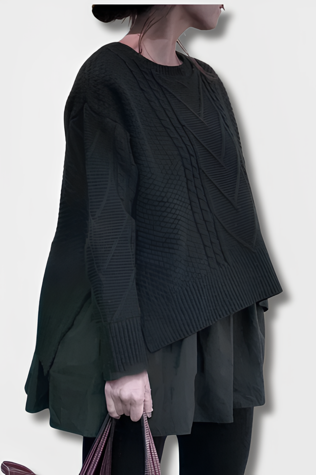 Levoire | Pull À Col Semi-Rigide Noir