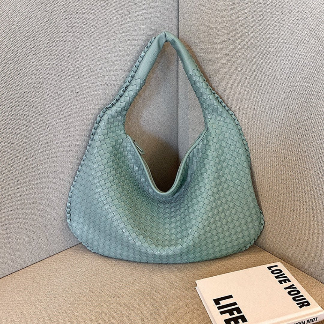 Levoire | Sac bandoulière tissé pour femmes Mer bleu