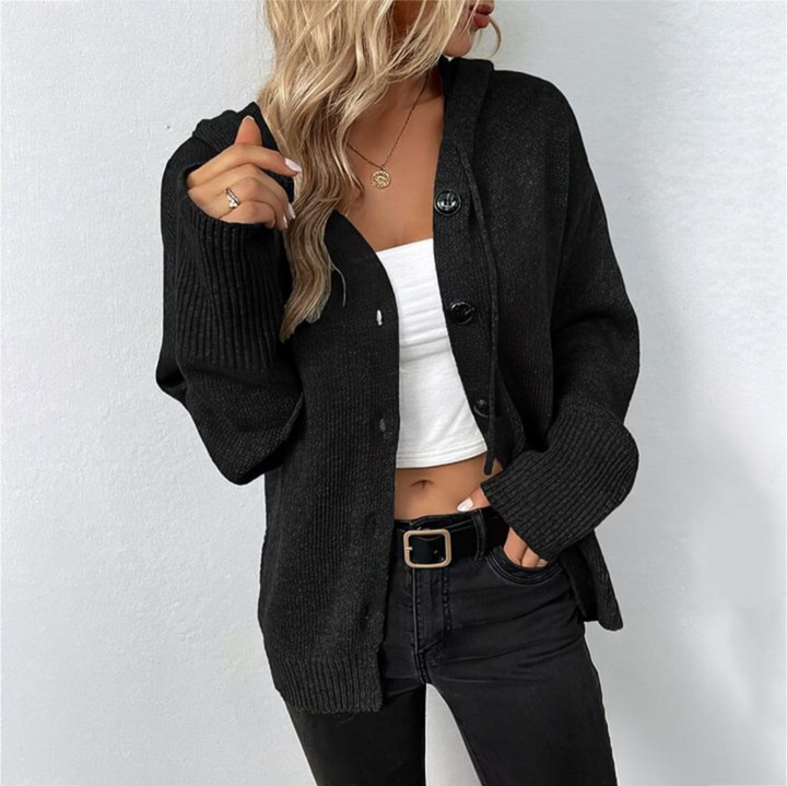 Levoire | Pull Long Manches Femmes Chaud Pour Journées Froides Noir
