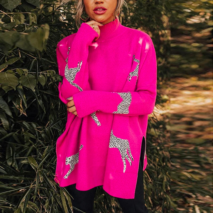 Levoire | Pull En Léopard Chaleureux Et Unique Rosa