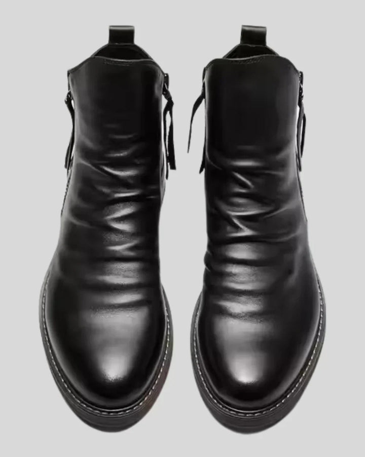 Levoire | Bottes En Cuir Avec Fermeture Éclair Sur Le Côté