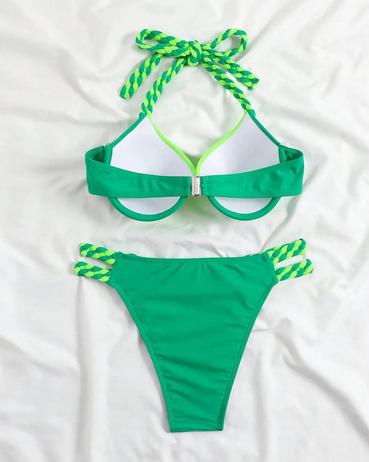 Levoire | Ensemble De Bikini Avec Cou Support Et Blocs De Couleur