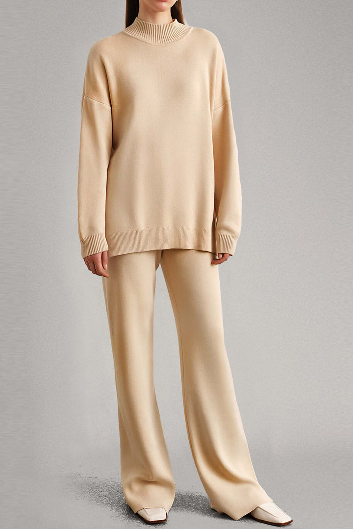 Levoire | Ensemble de pull en tricot pour femmes Khaki
