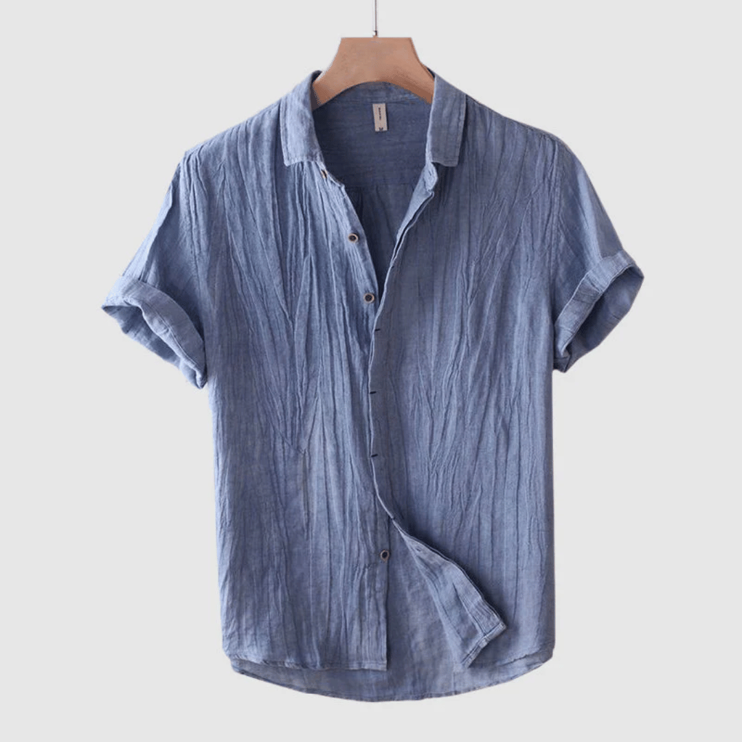 Levoire | Chemise en lin toscan Bleu