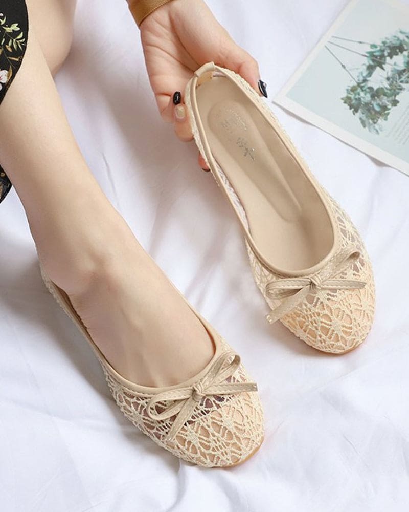 Levoire | Chaussures À Semelle Plate, Bout Rond Et Mesh