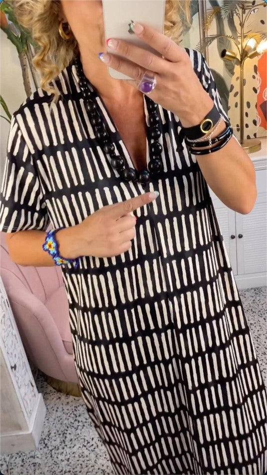 Levoire | Robe maxi à manches courtes