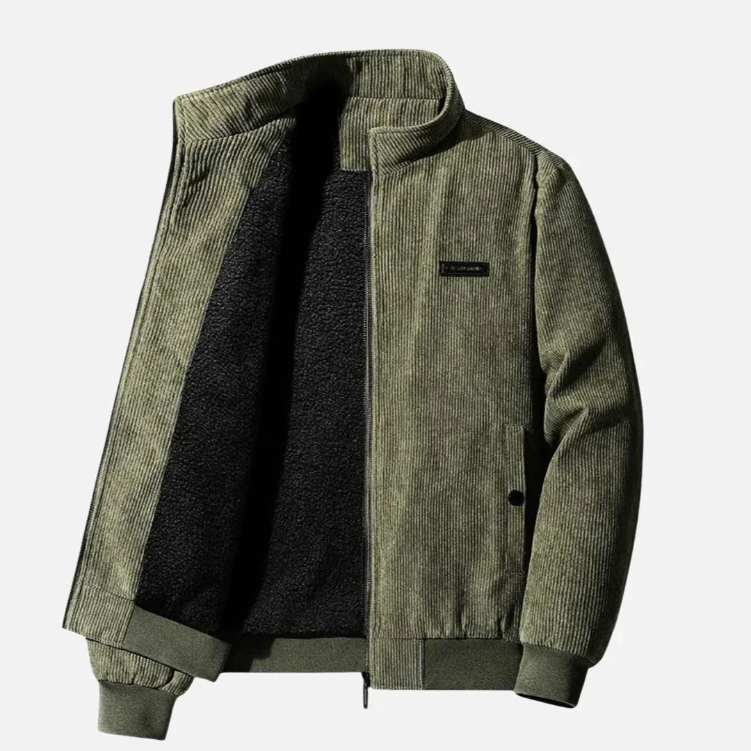 Levoire | Veste Cordura Avec Doublure Sherpa Vert olive