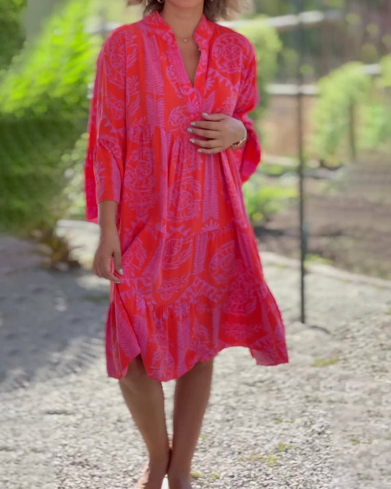 Levoire | Robe De Course Avec Décolleté En V Et Larges Manches
