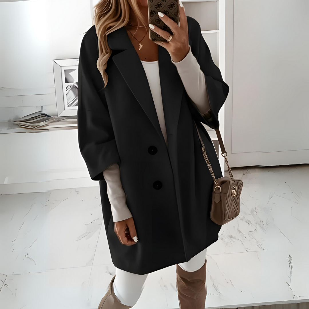 Levoire | Manteau long luxueux Noir
