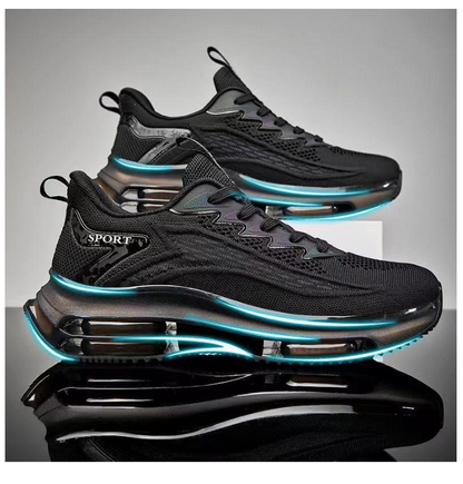 Levoire | Airflow Sneaker Baskets De Sport Élégantes Avec Double Coussin D'Air Noir