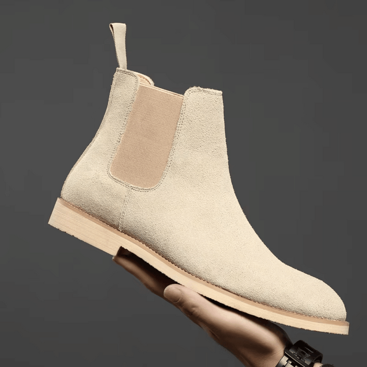 Levoire | Bottes En Cuir Avec Style Vintage Beige