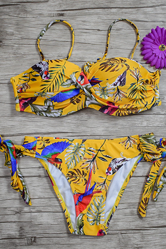 Levoire | Imprimé Maillot de bain à nouer sur les côtés
