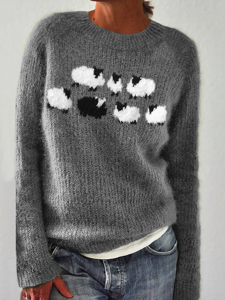 Levoire | Pull à manches longues fait main Gris (Seulement 8 pièces restantes)