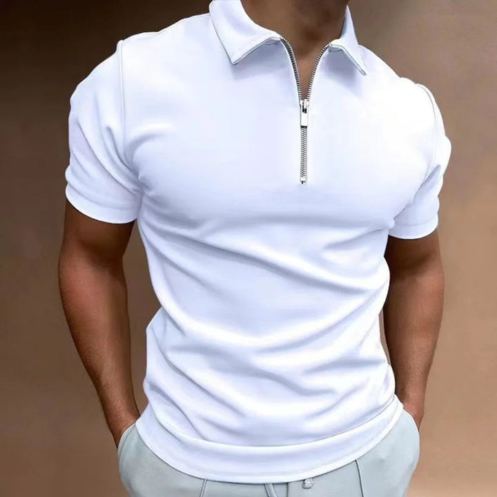 Levoire | Polo élégant avec col zippé Blanc