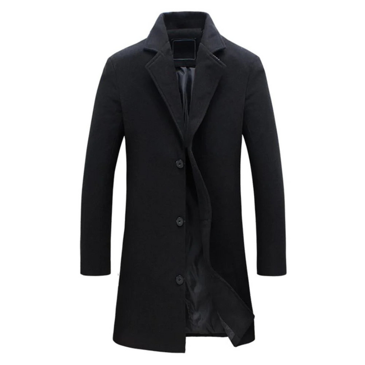 Levoire | Manteau Long Hommes Chic Noir