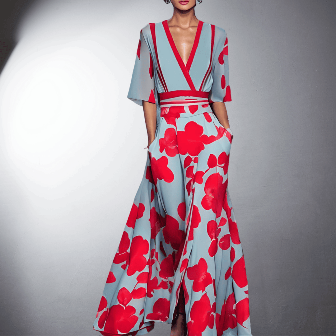 Levoire | Robe Florale Élégante Faite À La Main