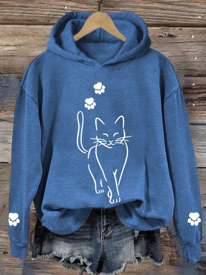 Levoire | Joli Sweat À Capuche Pour Femmes Kitti Bleu