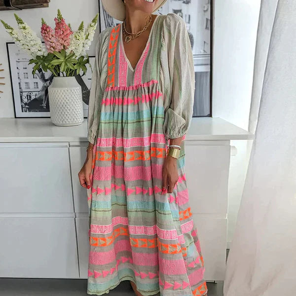 Levoire | Robe Chic Style Élancé Pour Été Multicolore