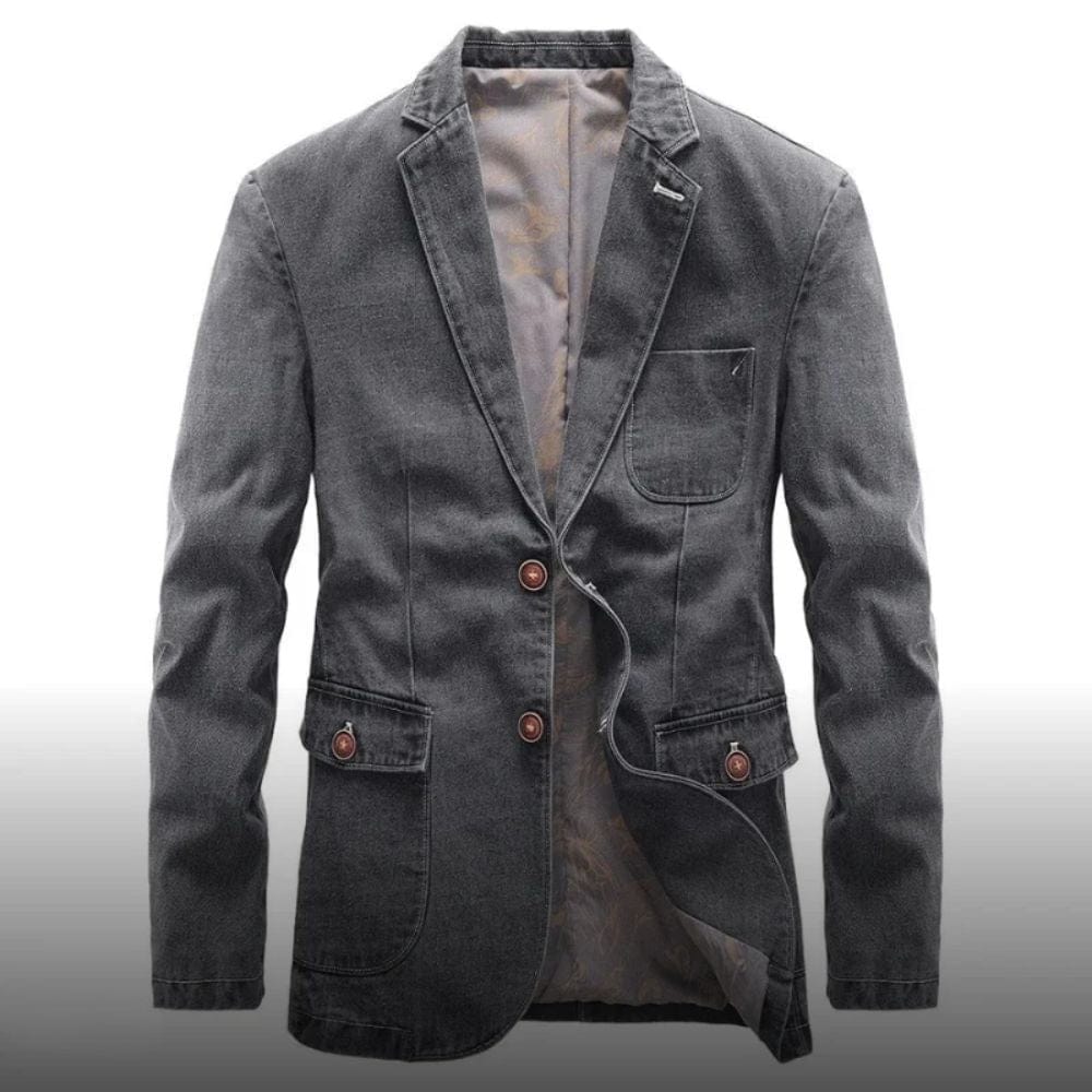 Levoire | Veste En Denim Réversible À Manches Longues Gris
