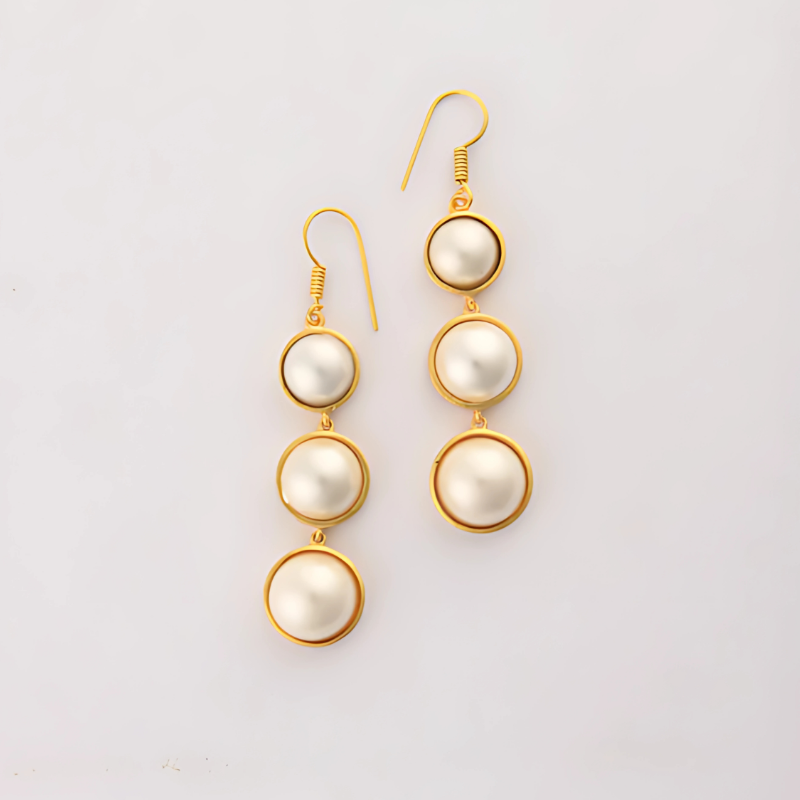 Levoire | Boucles D'Oreilles En Perles Blanches