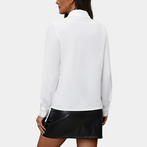 Levoire | Blouse élégante pour femmes avec volants Style chemise chic femmes