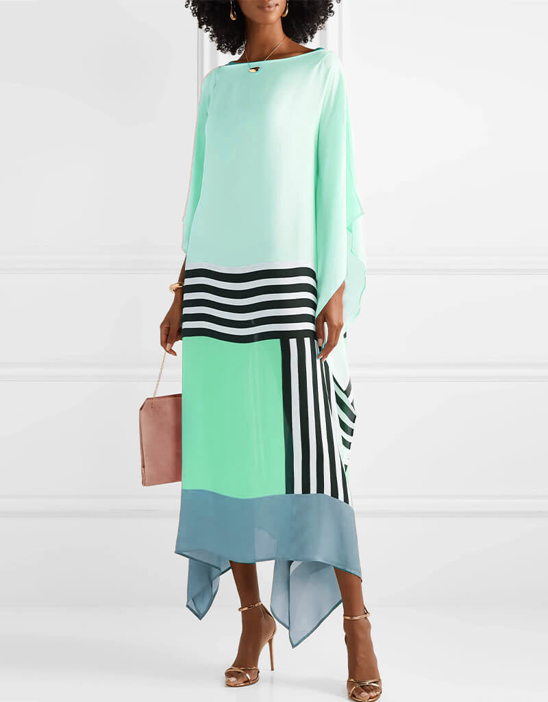 Levoire | Kimono Rayé Élégant Bleu