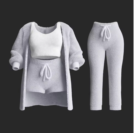 Levoire | Ensemble Confort Lux Gilet, Soutien-Gorge, Shorts, Pantalons Et Chaussettes
