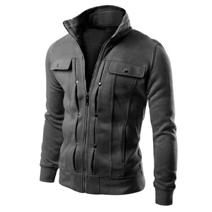 Levoire | Veste À Manches Longues Chaude Avec Zip Gris foncé